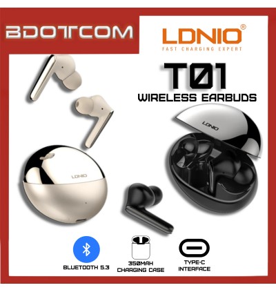 Ldnio T01 Wireless Stereo Bluetooth Earbuds Wireless Headphone with Charging Case