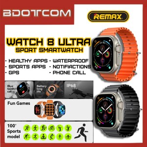 Remax Watch8 Ultra Bluetooth Sport SmartWatch with Healthy Apps / Sports Apps / GPS